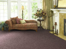 Karastan maroon carpet