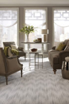Karastan white and gray carpet