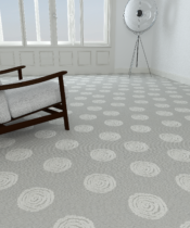 Silver Creek gray patterned carpet