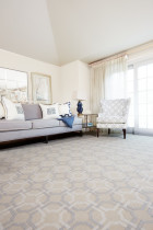Rosecore white patterned carpet