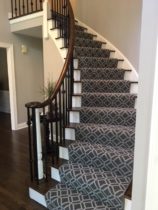 Staircase Carpet Features Tuftex Master Class in Stately Gray