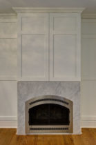 Bianco Carrara Marble Fireplace Surround
