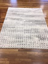 Hand Knotted Tibetan Rugs By Tamarian, Pixel Lace 8x10, Color Ivory Taupe Grey - MRSP $5,760 Sale $3,499