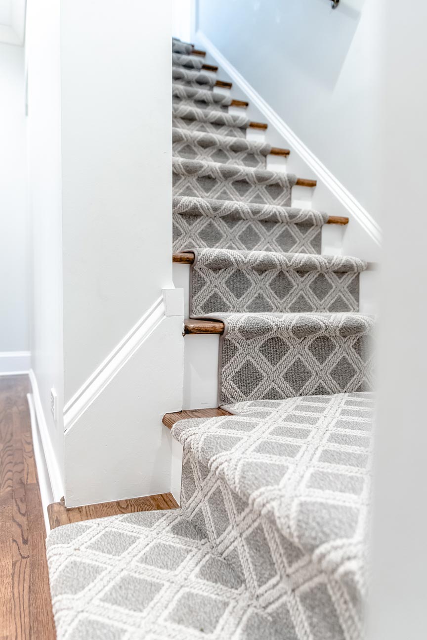Patterned Carpet Staircase